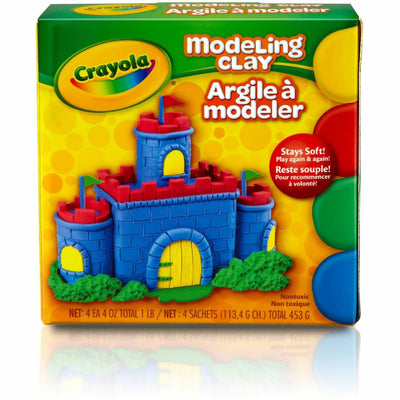 Crayola Non-Drying Modeling Clay, Green, 1 Box, CYO57-0300