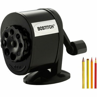 Amax Bostitch Antimicrobial Manual Pencil Sharpener, Black, 6EA/BX 2BX/CT — view 1