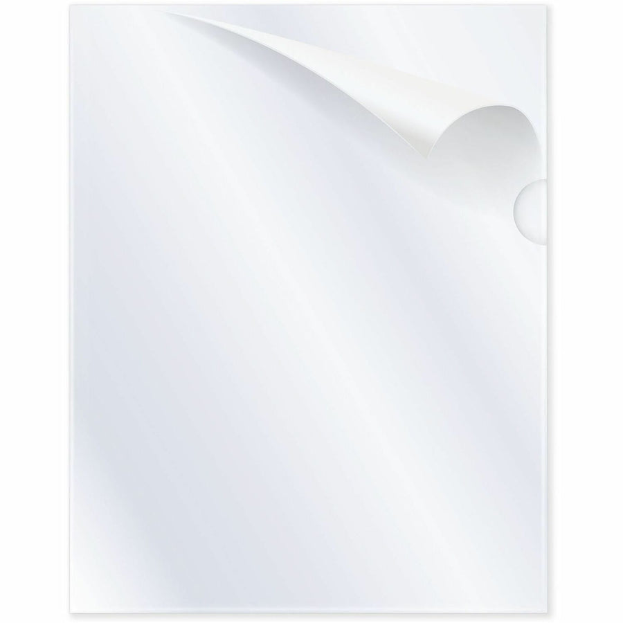 C-Line Antimicrobial Project Folders, 8.5" Width x 11" Length, Clear, Polypropylene, Heavyweight, 25 / Box, CLI62137