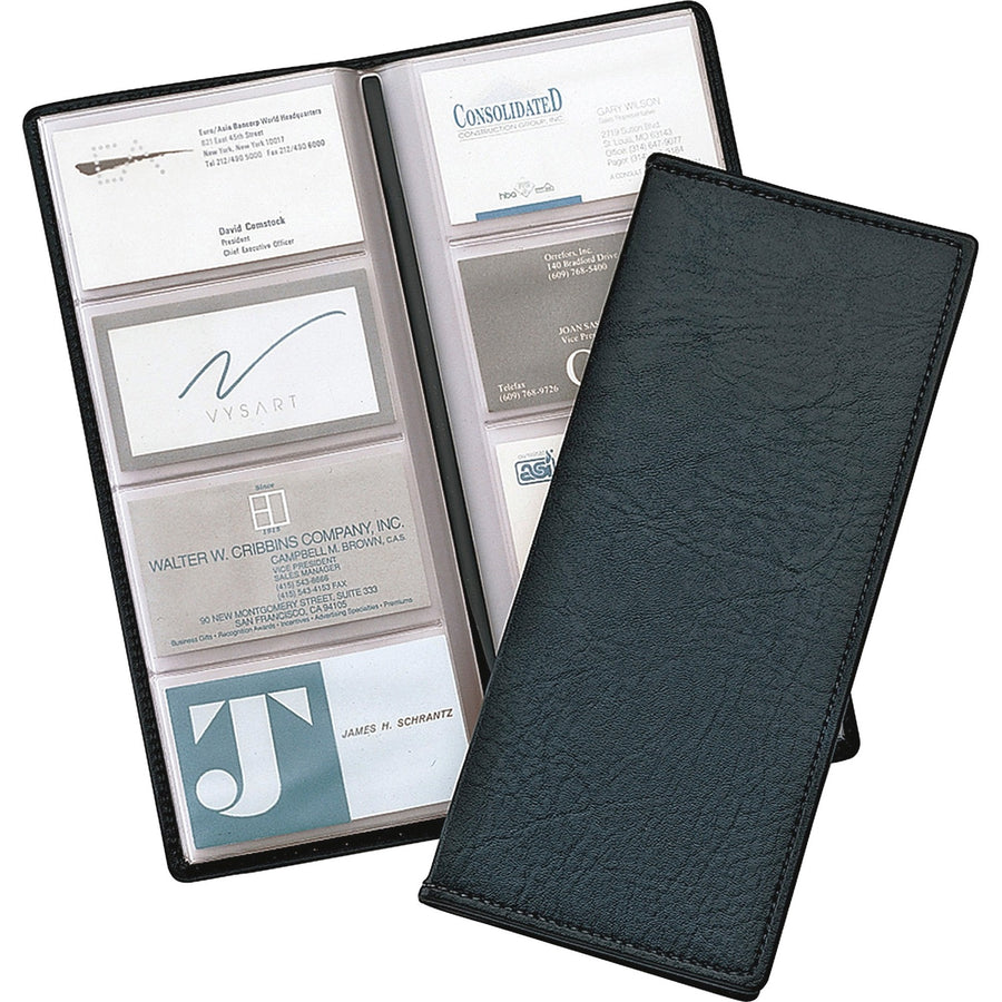 TOPS Cardinal Sewn 96 Card File, Black, 6EA/BX 8BX/CT — view 1