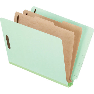 Pendaflex Letter Recycled Classification Folder, Light Green, 8 1/2" Width x 11" Length, 10 / Box — view 1