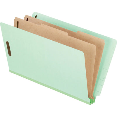 TOPS Pendaflex Legal Recycled Classification Folder, Light Green, 8 1/2" Width x 14" Length, 10 / Box — view 1