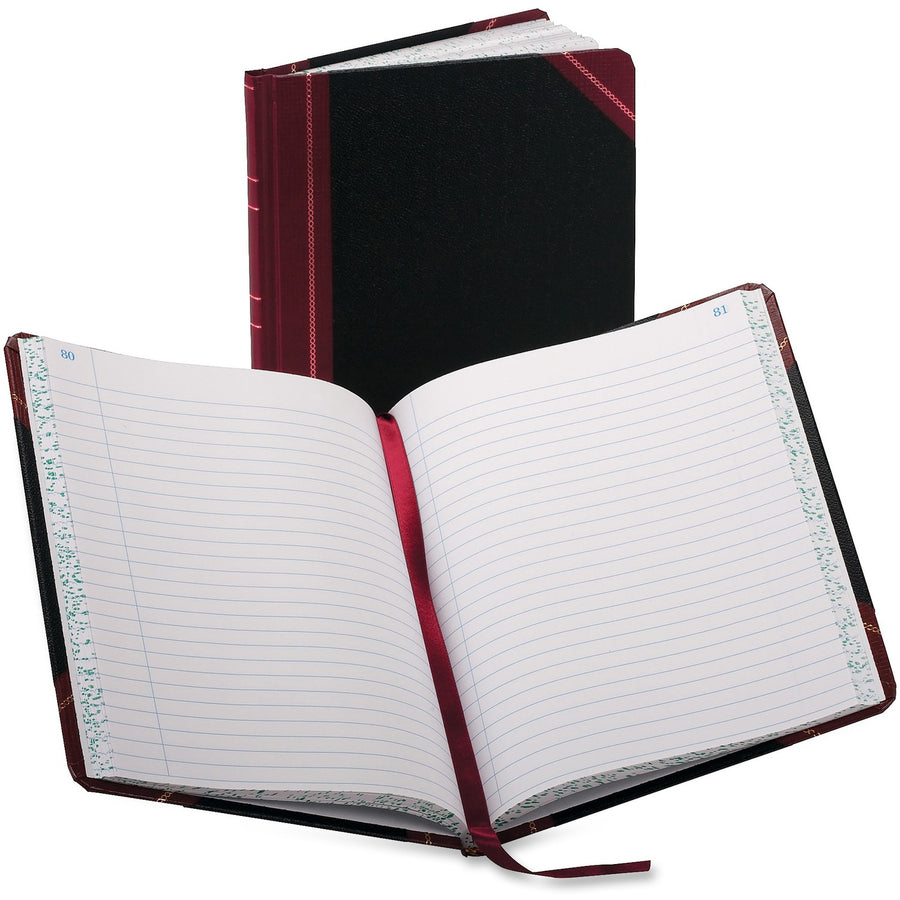 TOPS Boorum & Pease Boorum 38 Series Account Books, Black, 7.62" Width x 9.62" Length, /BX 12BX/CT — view 1
