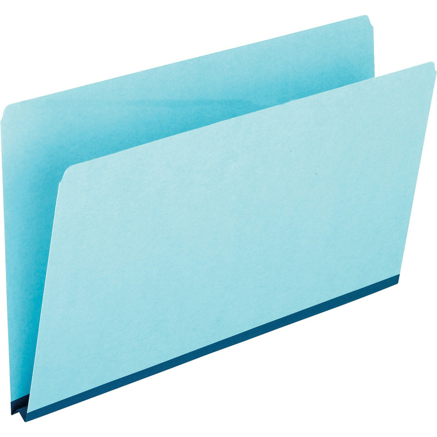 TOPS Pendaflex Legal Recycled Top Tab File Folder, Blue, 8 1/2" Width x 14" Length, 25 / Box — view 1