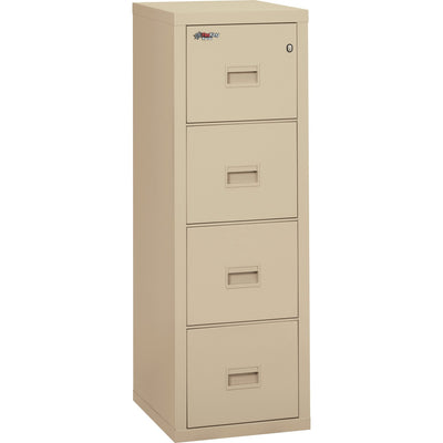 FireKing Security Insulated Turtle File Cabinet - 4-Drawer, Parchment, FIR4R-1822-C-PA
