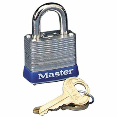Master Lock High Security Padlock, 1.1" x 0.2", Silver, Steel, MLK7D