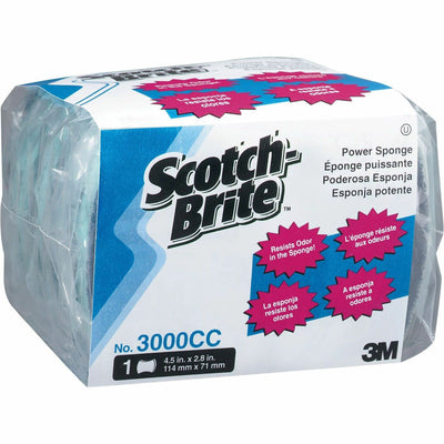 3M Scotch-Brite Power Sponges, Aqua, 1 Pack — view 1
