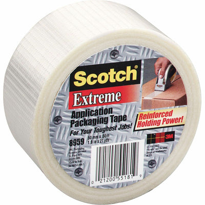 3M Scotch Extreme Application Packaging Tape, Clear, 1 Roll, MMM8959