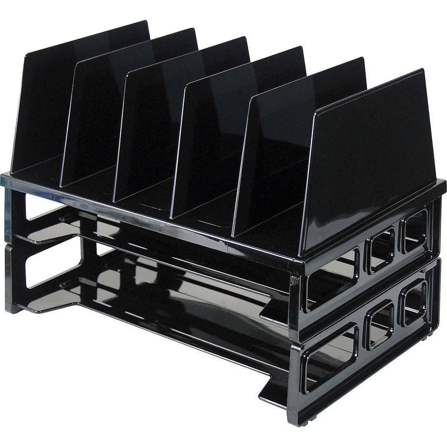 Officemate Sorter with Letter Trays, Black, 1 Pack — view 1