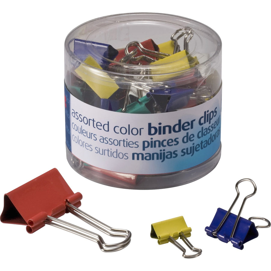 Officemate Binder Clips, Medium, Assorted, 1 / Pack, OIC31026