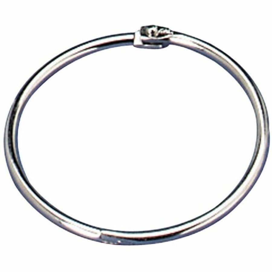 Officemate Loose-Leaf Book Rings, Silver, Metal, 100 / Box, OIC99701