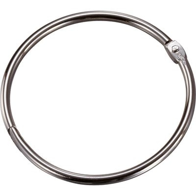 Officemate Loose-Leaf Book Rings, Silver, 10 / Box, OIC99706