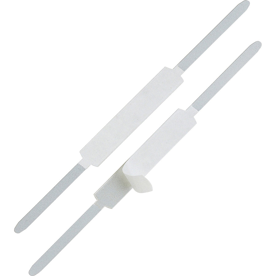 Officemate Self-Adhesive Prong Fasteners, Silver, Steel, 100 / Box, OIC99858