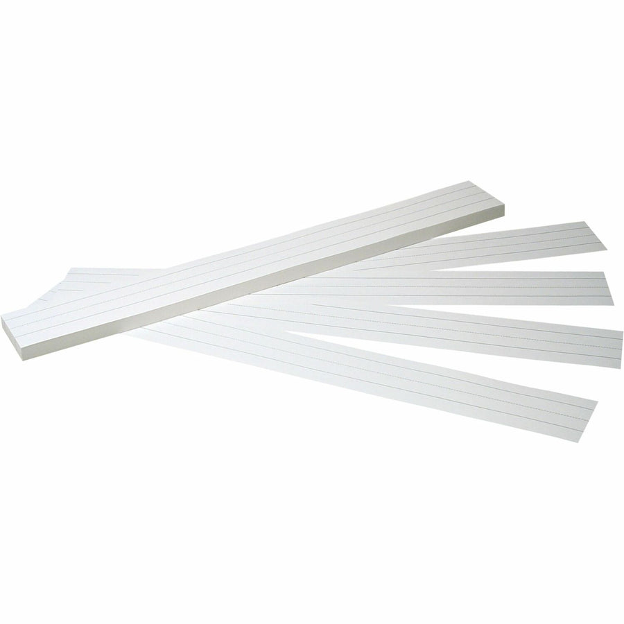 Pacon® Sentence Strips, 3" x 24", White, Manuscript Alphabet, 100 / Pack, PAC5166