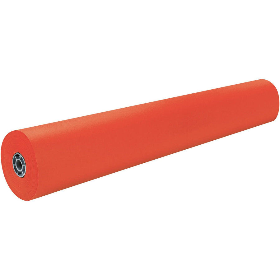 Rainbow Kraft Colored Kraft Duo-Finish Kraft Paper, Orange, Lightweight, 1 Roll, PAC63100