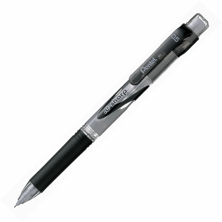 Pentel E-Sharp Mechanical Pencils, 0.5 mm, Eraser, 1 Dozen, PENAZ125A