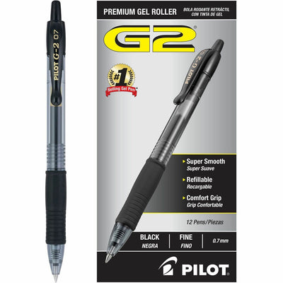 Pilot G2 Premium Gel Ink Retractable Pen, 1 Dozen, PIL31020
