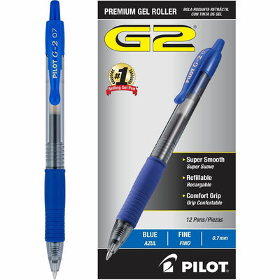 Pilot G2 Premium Gel Ink Retractable Pens, 1 Dozen, PIL31021
