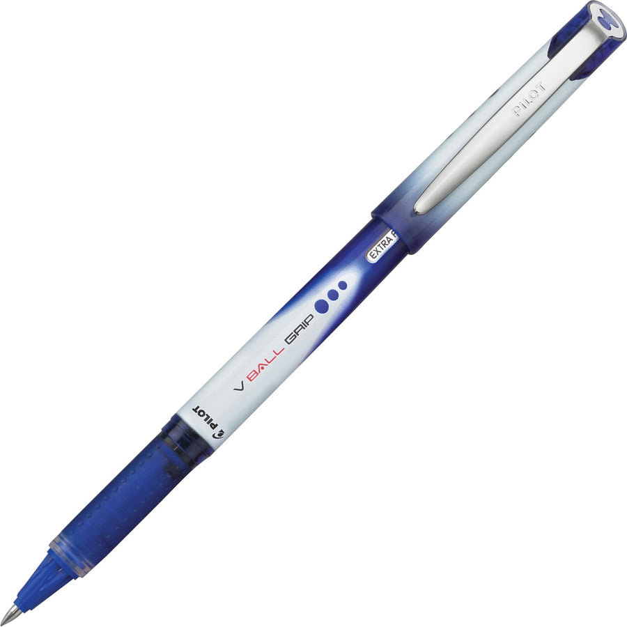 Pilot V-Ball Grip Liquid Ink Rollerball Pens, Blue, Smear Proof Ink, PIL35471