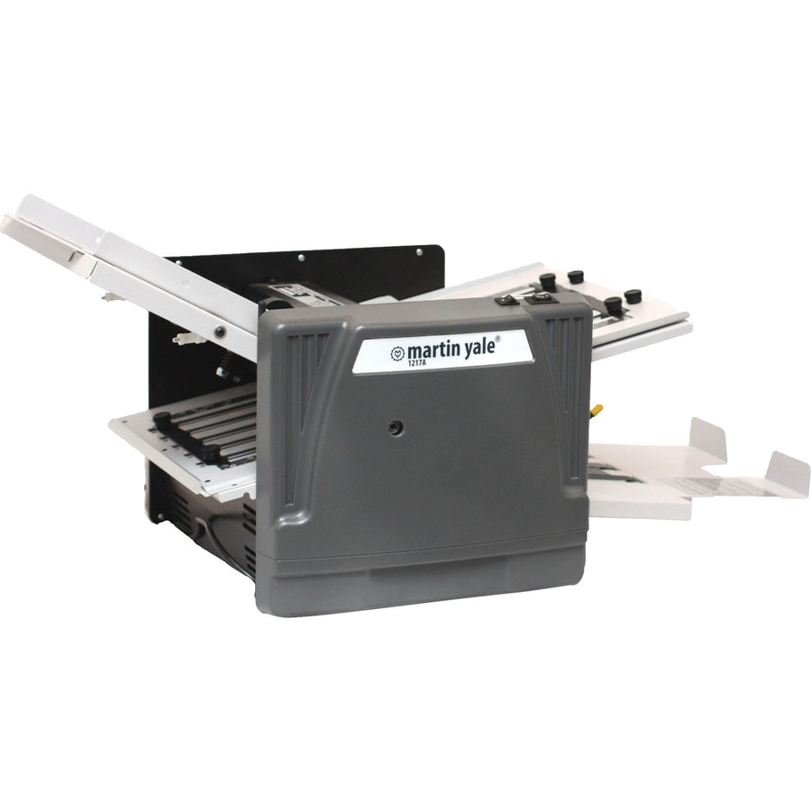Martin Yale Premier Medium-Duty Auto Folder, 42" x 17", Gray, Plastic, PRE1217A