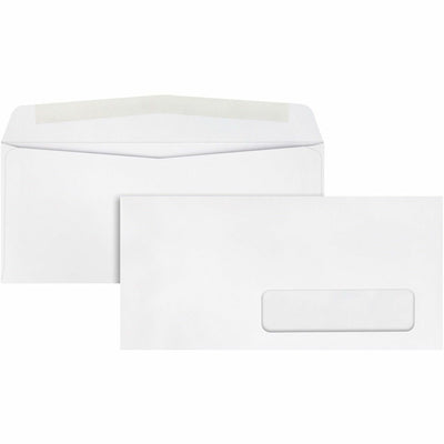 Quality Park No. 10 Single Right Window Envelopes, White, 500 / Box, QUA21332
