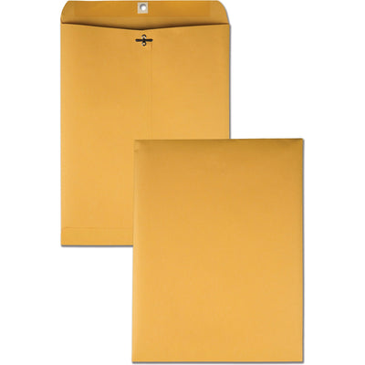 Quality Park 10 x 13 Clasp Envelopes in Dispenser Box, Kraft, 250 / Box, QUA37597