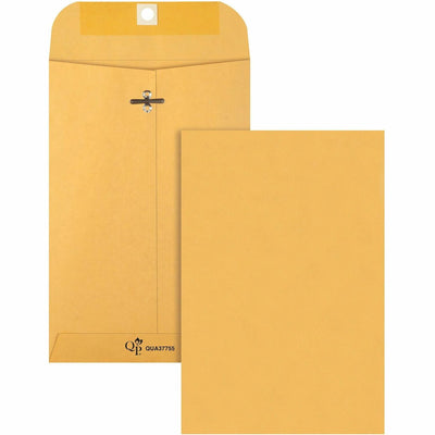 Quality Park 6 x 9 Extra Heavy-duty Kraft Clasp Envelopes, 100 / Box, QUA37755