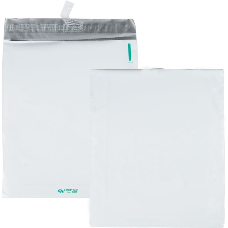 Quality Park Open-End Poly Expansion Mailers, White, 100 / Carton — view 1
