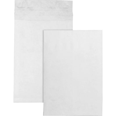 Quality Park Survivor 12 x 16 x 2 DuPont Tyvek Expansion Mailers with Self-Seal Closure, White, 100 / Carton, QUAR4290