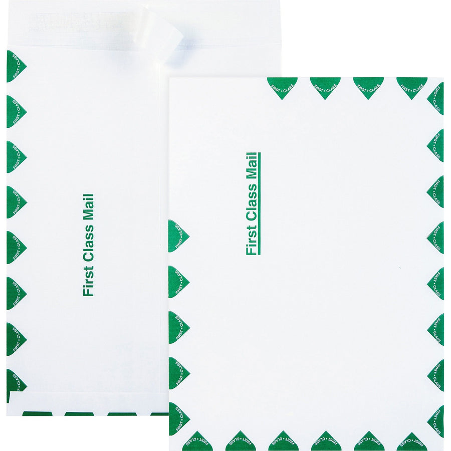 Quality Park 9 x 12 Ship-Lite® First Class Mail Catalog Envelopes with Self-Seal Closure, White, Lightweight, 100 / Box, QUAS3615