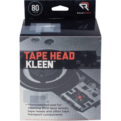 Advantus Read/Right Tape Head Cleaning Pads, Disposable, 80 / Box, REARR1301