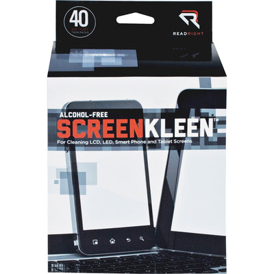 Advantus Read Right Alcohol-free LCD ScreenKleen Wipes, 80 / Box — view 1