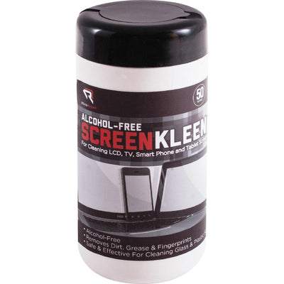 Advantus Read/Right Alcohol-free ScreenKleen Tub Wipes, REARR1491