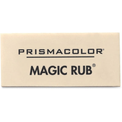 Prismacolor Magic Rub Eraser, 1" x 2.3", Gray, Vinyl, Smear Resistant, 1 Dozen, SAN73201