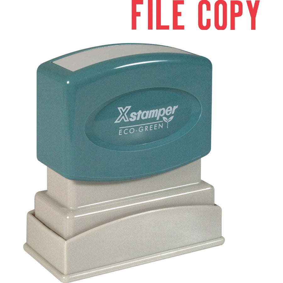 Xstamper FILE COPY Title Stamp, Retractable Frame, XST1071