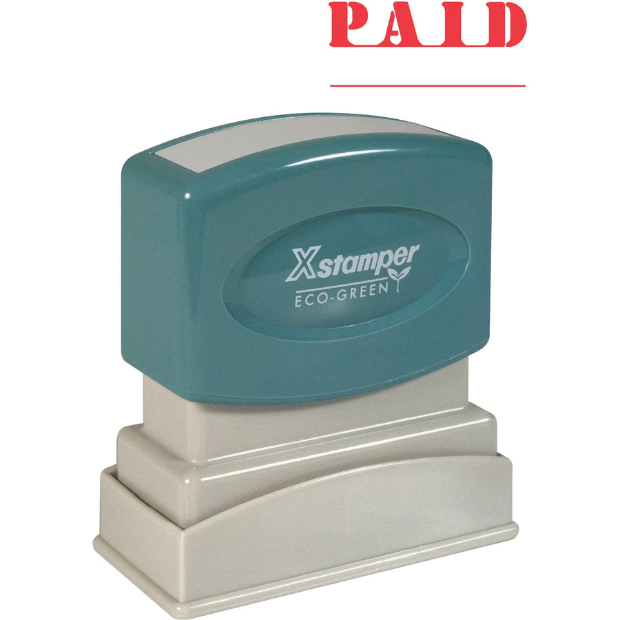 Xstamper PAID Title Stamp, Retractable Frame, XST1221
