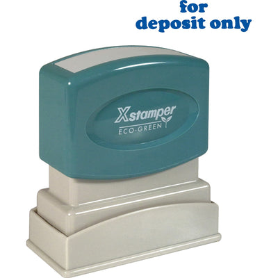 Shachihata Xstamper "for deposit only" Title Stamp, XST1333