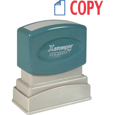 Shachihata Xstamper COPY 2-color Pre-inked Stamp, XST2022