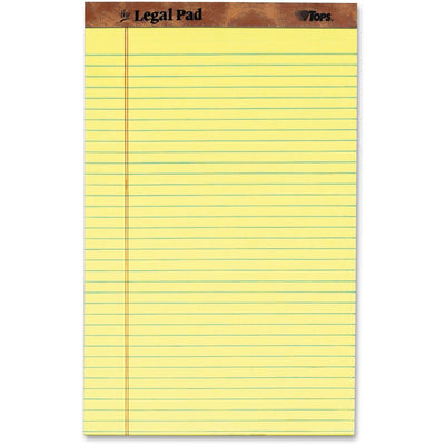 TOPS The Legal Rule Writing Pads - Legal, 8 1/2" x 14", 1 Dozen, TOP7572
