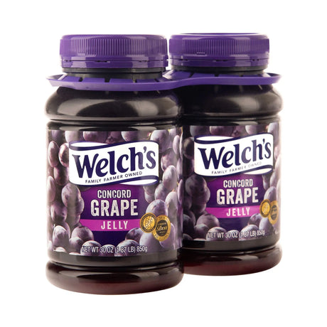 Welch's Grape Jelly (2-Pack, 30 oz Each) | Classic Smooth Spread Welch's