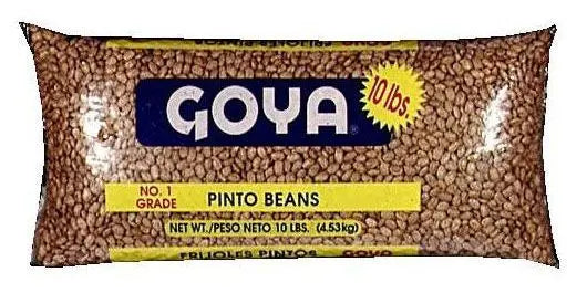 Goya Pinto Beans (10 lb. Bag) | Premium Quality Legumes for Soups, Stews & More Goya