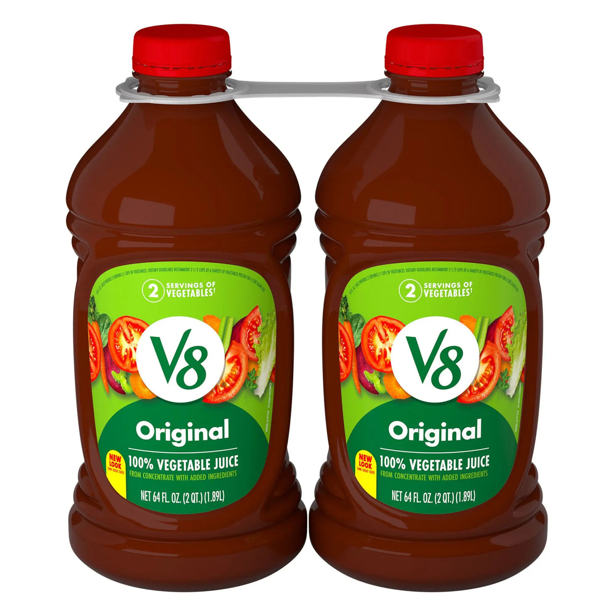 V8 Original Vegetable Juice (2-Pack, 64 oz Each) | Full Serving of Veggies in Every Glass V8 Original
