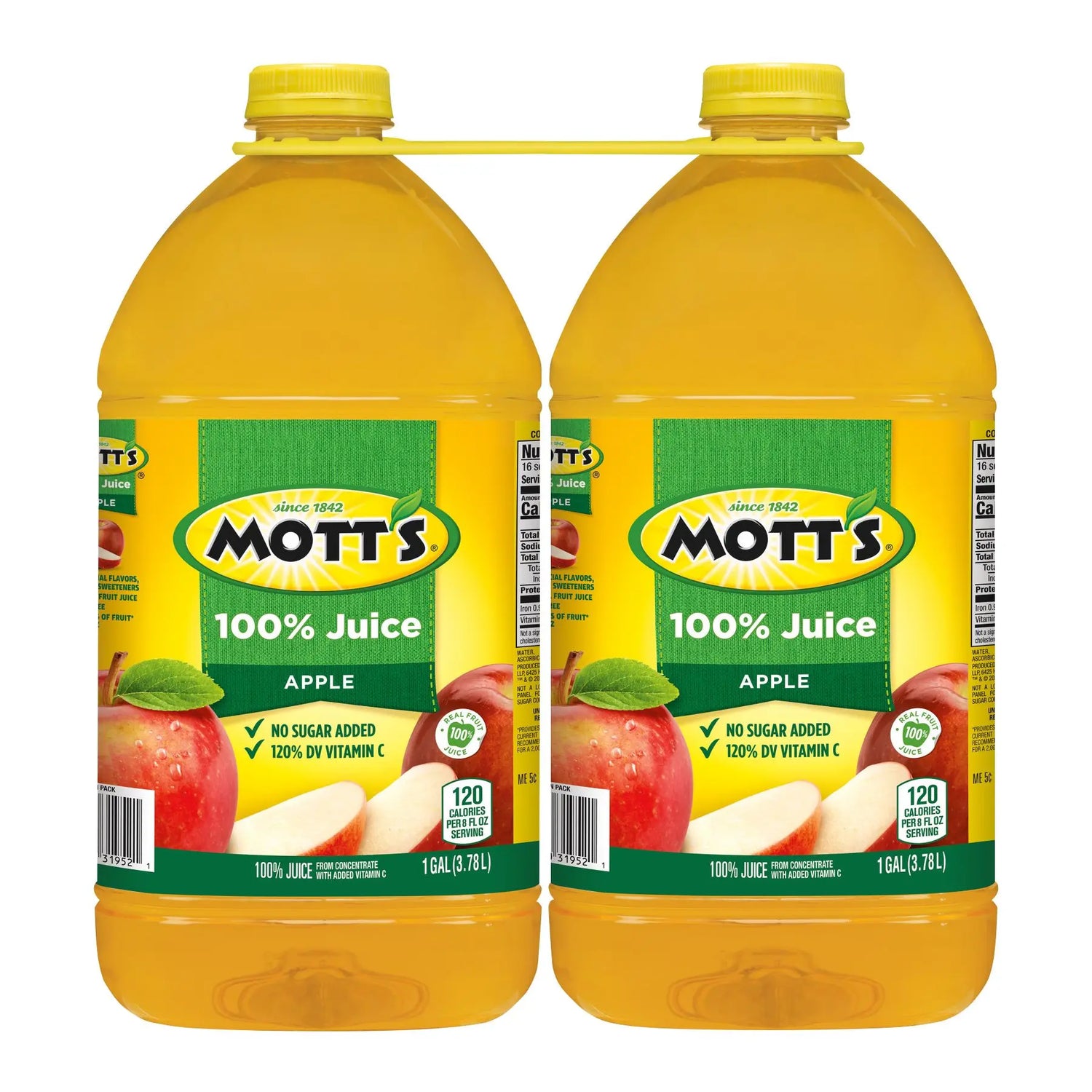 Mott's 100% Apple Juice (2-Pack, 1 gal Each) | Pure Juice with No Sugar Added Mott's