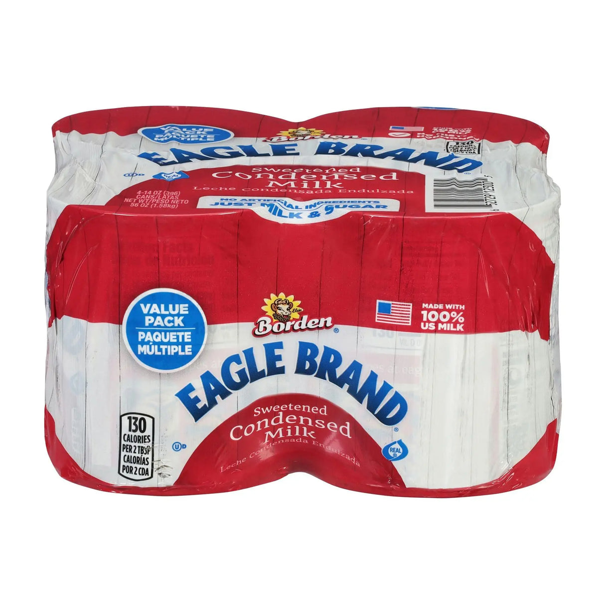Eagle Brand Sweetened Condensed Milk (4-Pack, 14 oz Each) | Rich, Creamy Base for Desserts Eagle Brand
