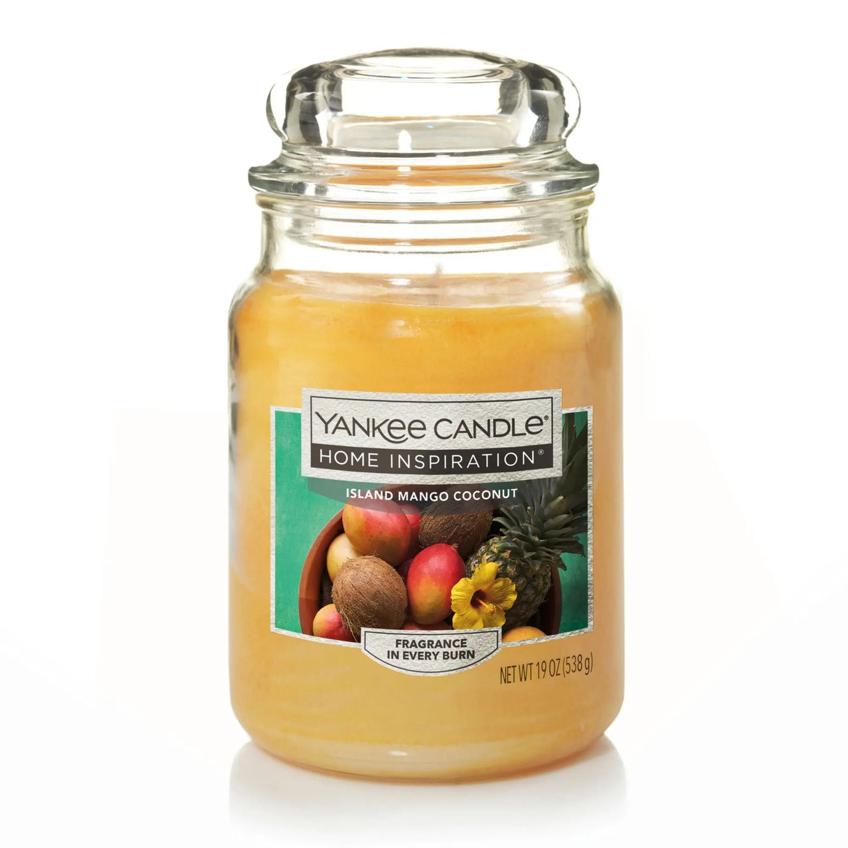 Yankee Candle Island Mango Coconut Jar (19 oz) | Tropical Fruity Escape Yankee Candle