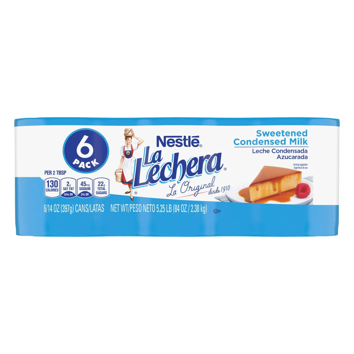 Nestle La Lechera Sweetened Condensed Milk Cans (6-Pack, 14 oz Each) | Rich, Creamy Baking Essential Nestle