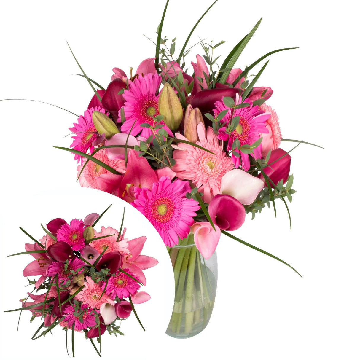 InBloom Pink Possibilities Bouquet (33 Stems) | Lush Pink Florals for Gifting or Décor InBloom Group