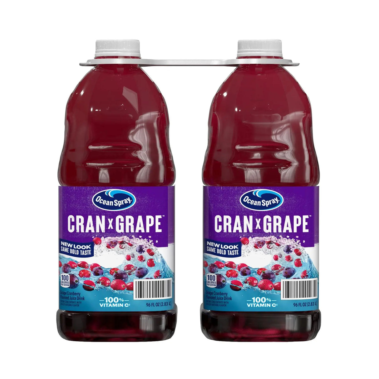 Ocean Spray Cran-Grape Juice Drink (2-Pack, 96 fl oz Each) | Refreshing Cranberry-Grape Blend Ocean Spray