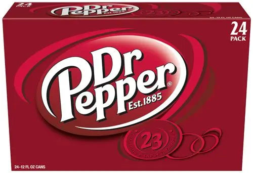 Dr. Pepper Soda Cans (24-Pack, 12 oz Each) | Iconic 23-Flavor Soft Drink Dr. Pepper