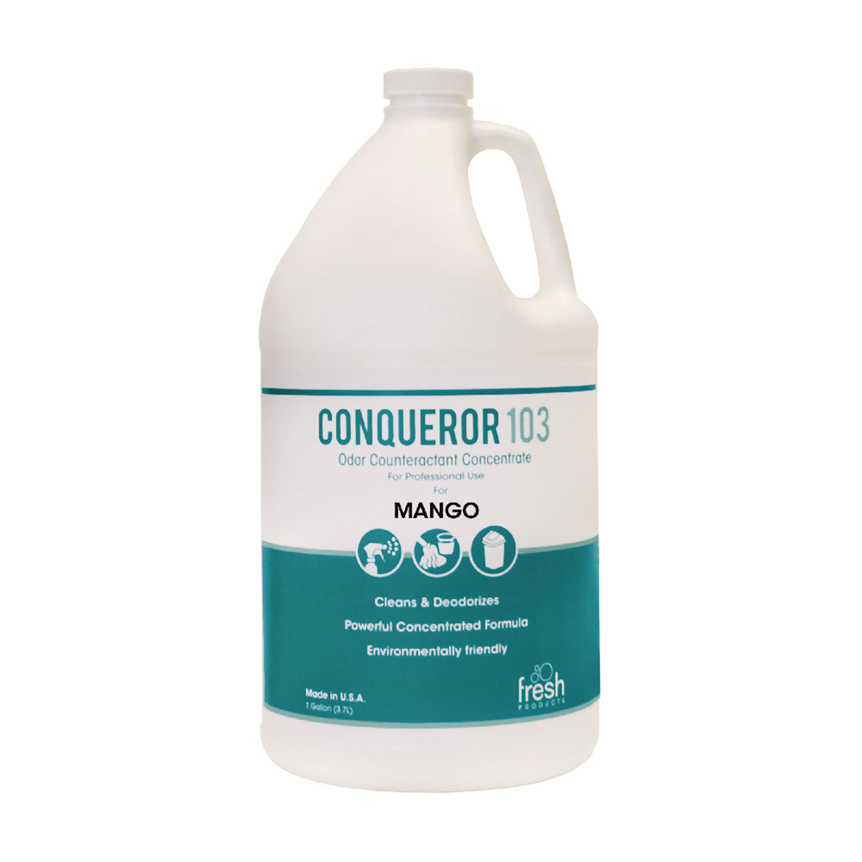 Fresh Products Conqueror 103 Odor Counteractant Concentrate, Mango, 1 gal Bottle, 4/Carton (1WBMG)